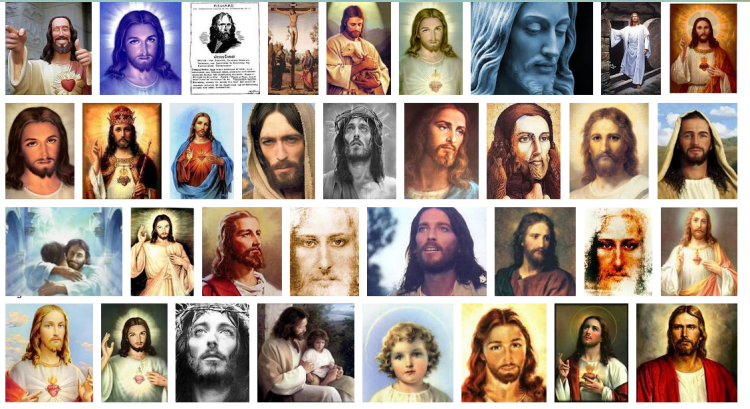 RBF faces of Jesus